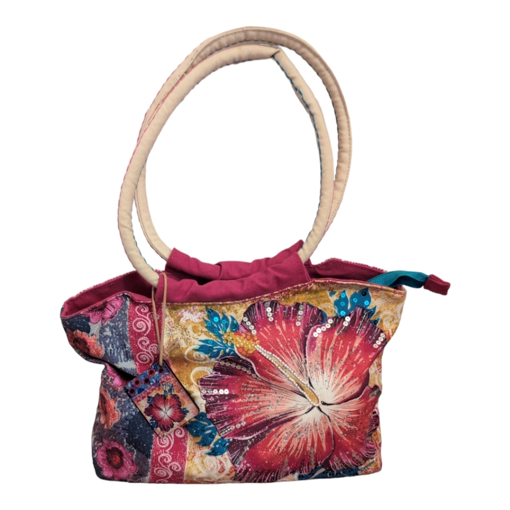 Messina floral zip beach tote‎